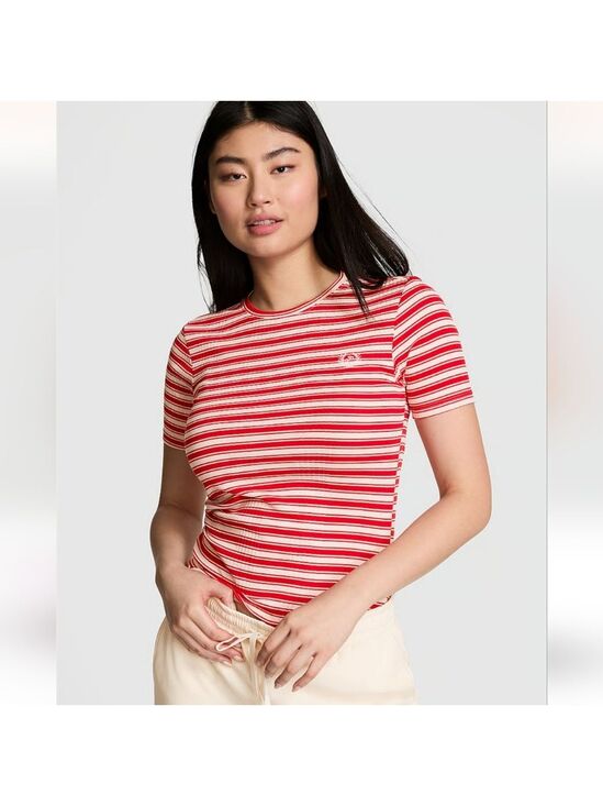 PINK Victoria's Secret Tops - Nwt Victoria Secret Multi Rib Tee